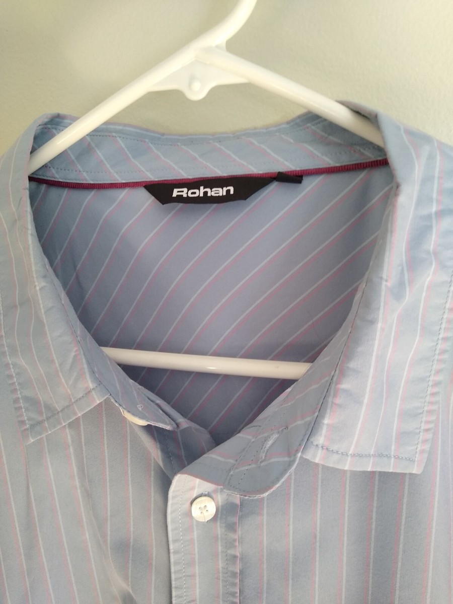 Chemise col Français Blanche avec rayure bleu tissé