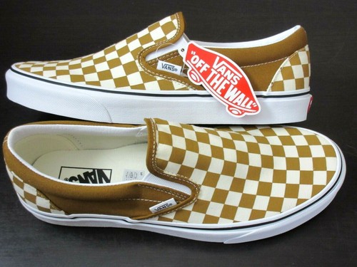 Vans Checkerboard Classic Slip-On Golden Brown/True White