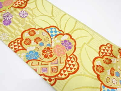 7125382: JAPANESE KIMONO / VINTAGE FUKURO OBI FOR FURISODE 7125382: JAPANESE KIMONO / VINTAGE FUKURO OBI FOR FURISODE