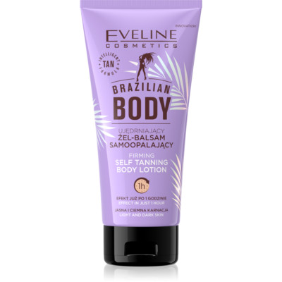 Eveline Brazilian Body Self Tanning Body Lotion - Streak-Free, Natural Glow