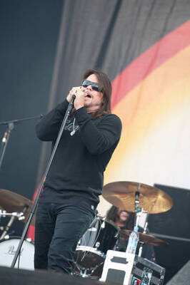 John Garcia of American rock band Kyuss Lives! live onstage at Dow- Old Photo 2