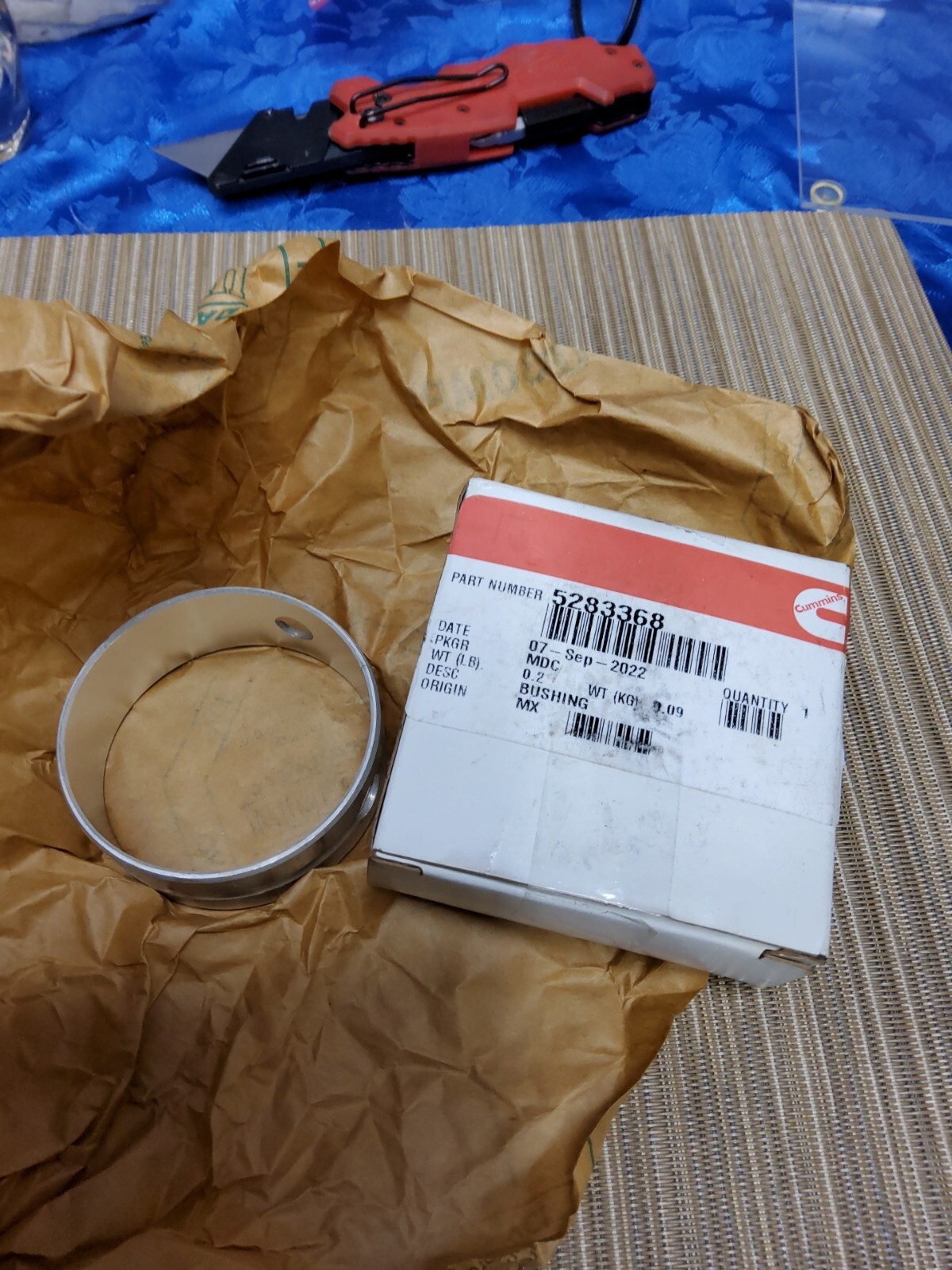 1) Cummins 5283368 Bushing OEM Part Number Replaces 3901685 Diesel 