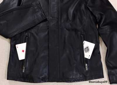 Armani Collezioni Men's Leather Jacket, Black, US Size 40 | eBay