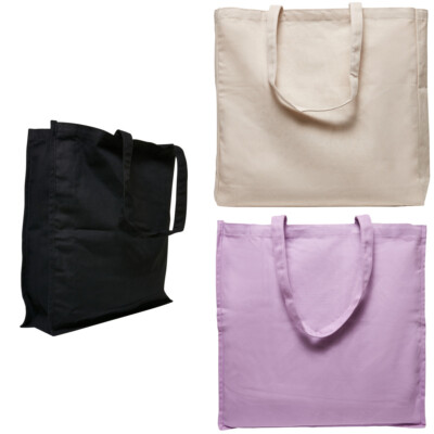 Build your Brand Oversized Canvas Tote Bag Tragetasche Shoppingbag bedruckbar 
