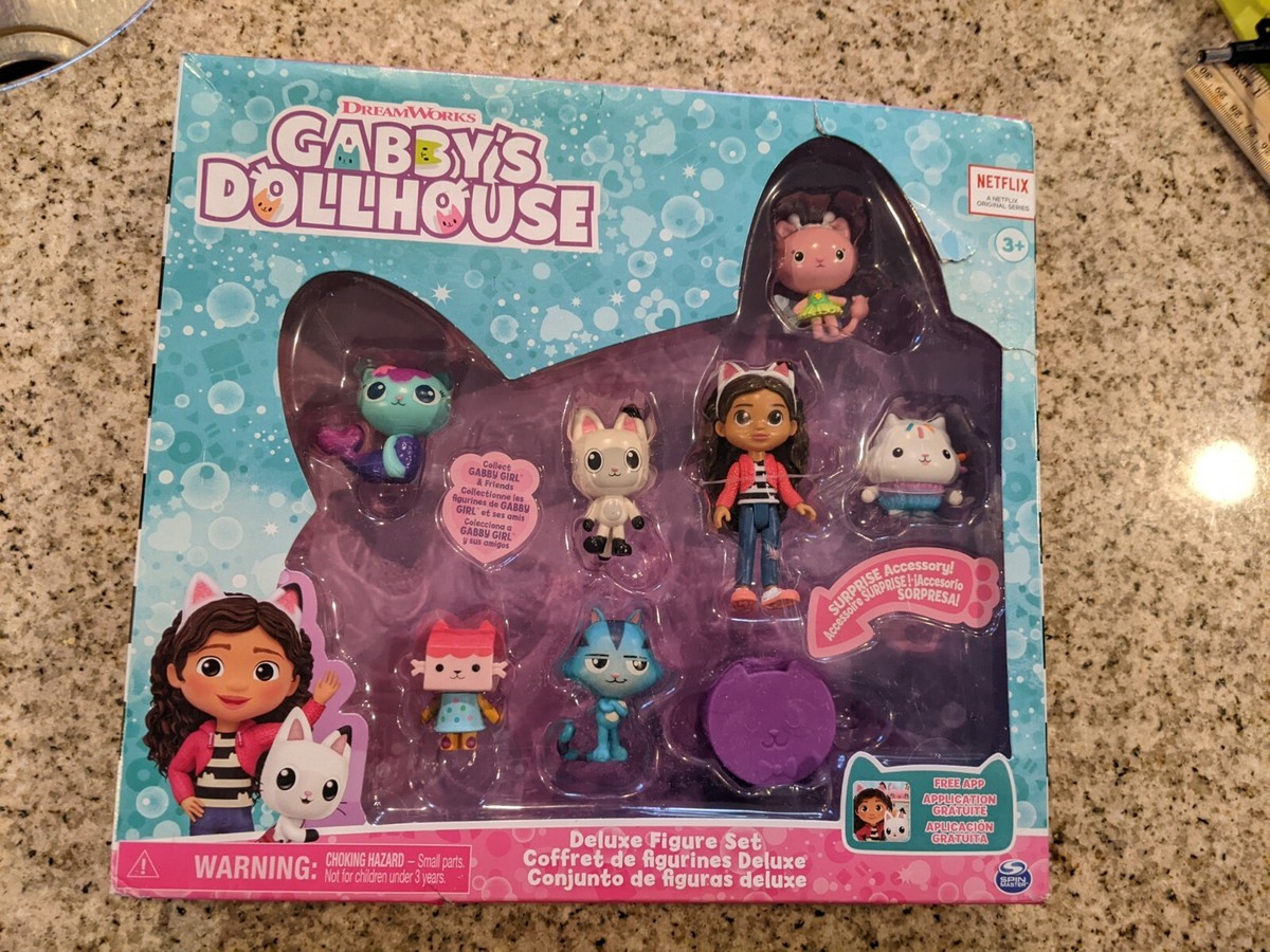 Gabby's Dollhouse Deluxe Figure Set 7 Figures 1 Surprise Accessory