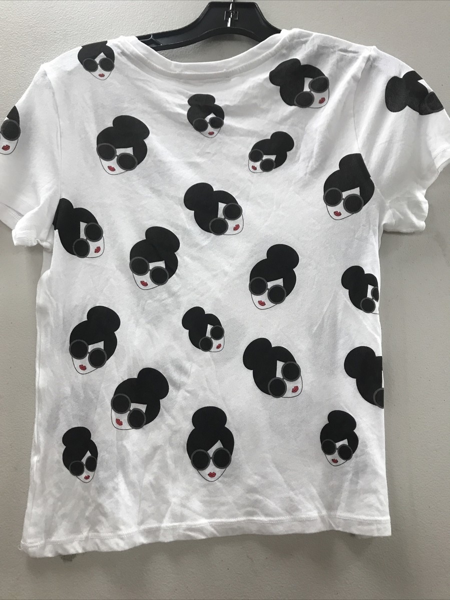 【ALICE + OLIVIA】 Rylyn Staceface Ss Crew Nk Top alice-olivia-White-rylyn-Stace-Face-Print-T-shirt NEW | eBay