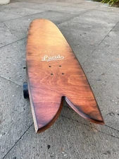 Lucid 45" Longboard Skateboard Fish Tail Complete Skate Made in California NEW