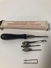 Vintage/Antique "BOYE" Combination Hooked Rug  Punch Needle, With Gauge
