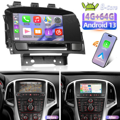 4+64GB Android 13 DSP Autoradio Carplay Für Opel Astra J 2010-2014 GPS Navi WiFi