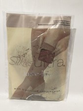 Silkies Ultra Knee-his With Graduated Compression 2004 Vintage Mocha Sz Regular