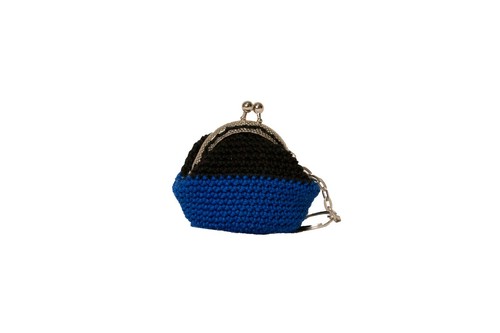 PORTACHIAVI AD UNCINETTO CROCHET FATTO A MANO PORTAMONETE CON CHIUSURA CLIC  CLAC | eBay