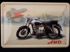 Blechschild  AWO  Motorrad  Moped DDR Schild