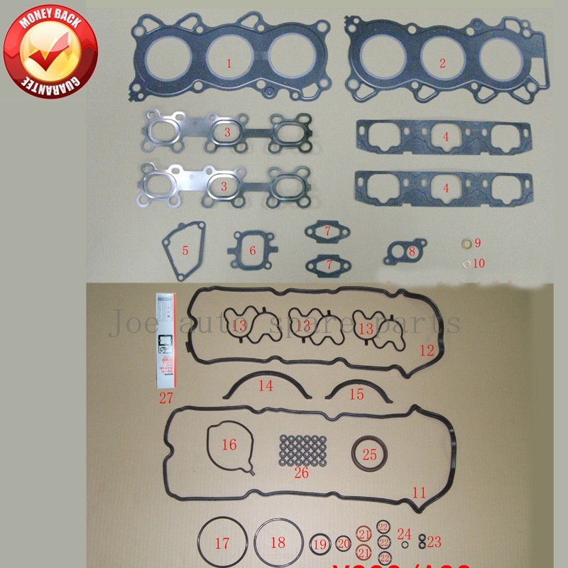 VQ20DE Engine Full gasket set kit for Nissan Cefiro A33 1994-2003