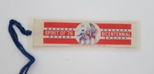 Spirit of '76 1776 Bicentennial Vintage Woven Greetings Bookmark Germantown PA