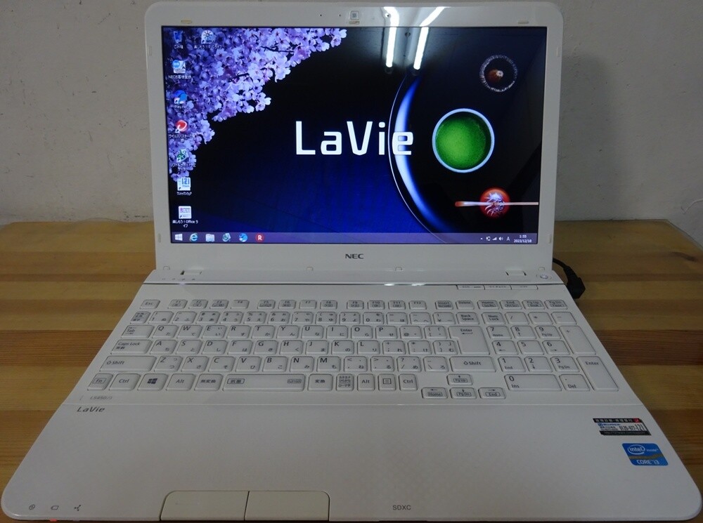 保証付 新品SSD Wi-Fi有 15.6型 ノートパソコン NEC PC-LS450JS2KSW