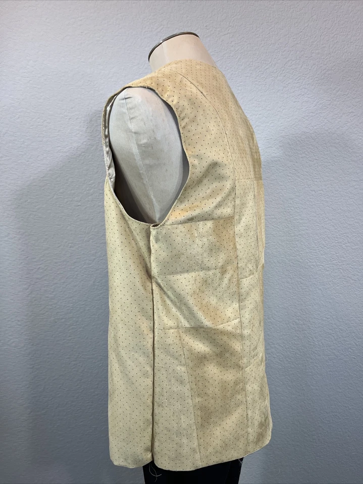 "Chaleco de gamuza Huntsman Baker Villager Beauty Beast 42"" renacentista mercader campesino" Foto 3 de 4