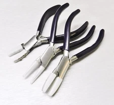 3 Nylon Jaw Pliers Set Jewelry Craft Bead Wire Working Bending Forming HD Tools