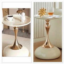 Pair  Elegant Enamelled Cream Italian Style Side Tables - Brand New In Box x2  