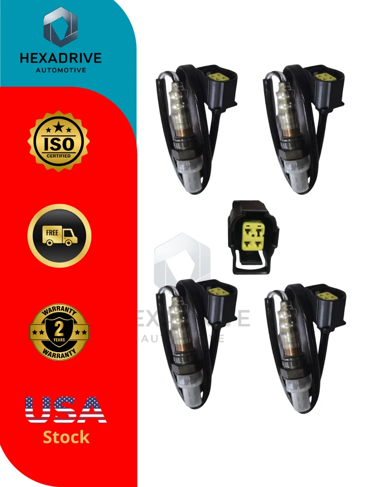 Juego de 4 sensores de oxígeno O2 psc para Chrysler 200 V6 2011-2017 3,6 L Foto 3 de 3