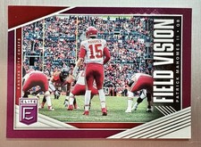 Patrick Mahomes II 2019 Panini Donruss Elite #FV-1 Field Vision Purple #’d /75