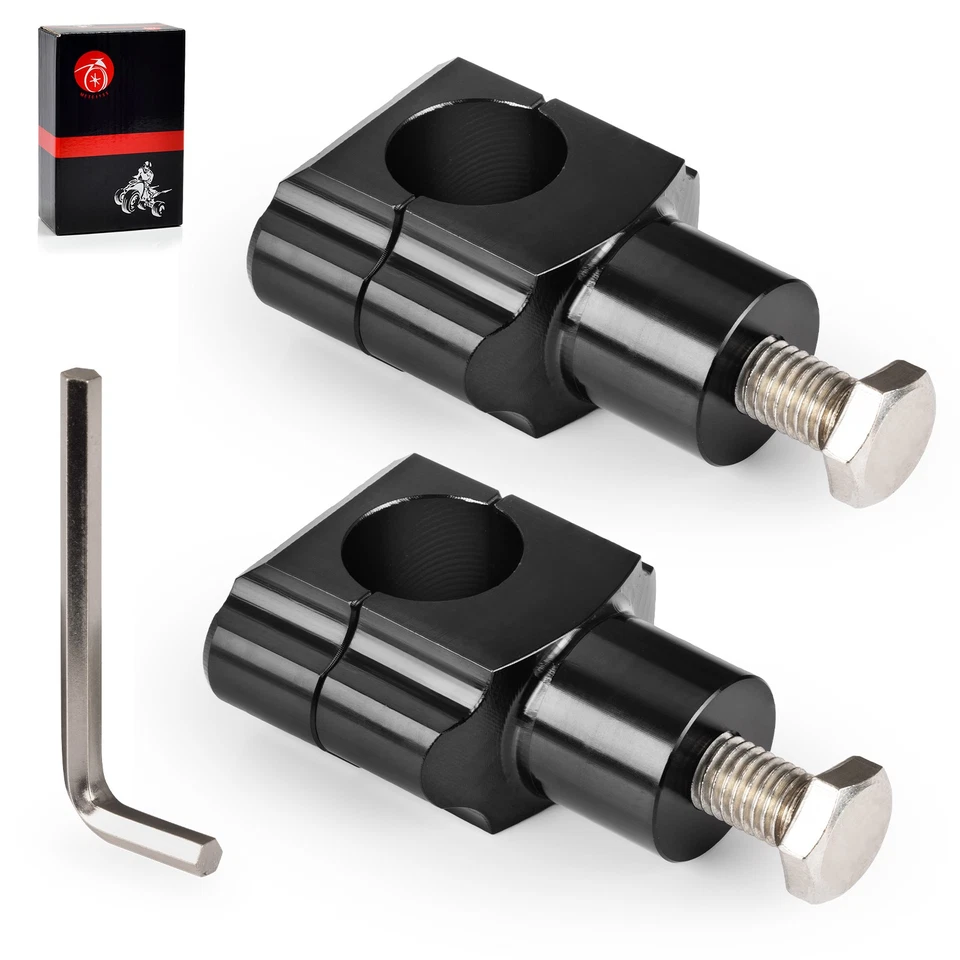 1" Handlebar Mount Clamp Risers Pair for Honda Interceptor 1000 500 700 750 800 - Imagem 4 de 4