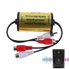 Car RCA Audio Noise Filter Suppressor Ground Loop Lsolator For Home Stereo