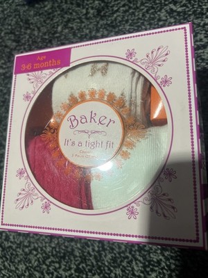 Ted Baker 3 in a Box Strumpfhosen für Baby Mädchen. Neu in OVP. Größe 3-6 Monate.