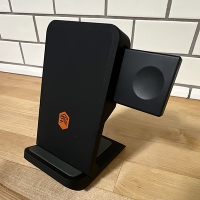 STM ChargeTree Go 3-in-1 Wireless Charging Station Black with Power Adapter