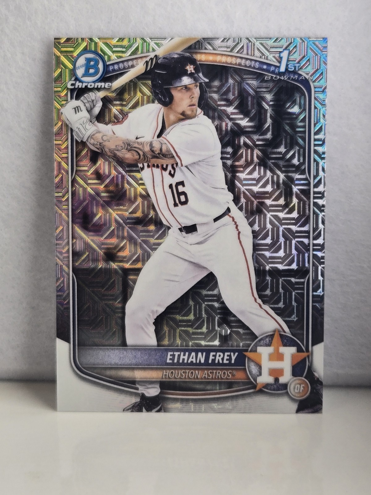 2025 Bowman Draft - Chrome Ethan Frey #BDC-67 Mojo Refractor 