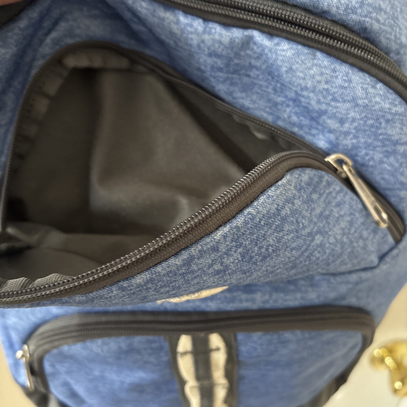 Adidas Blue Large Backpack Load Spring Laptop Poc… - image 7