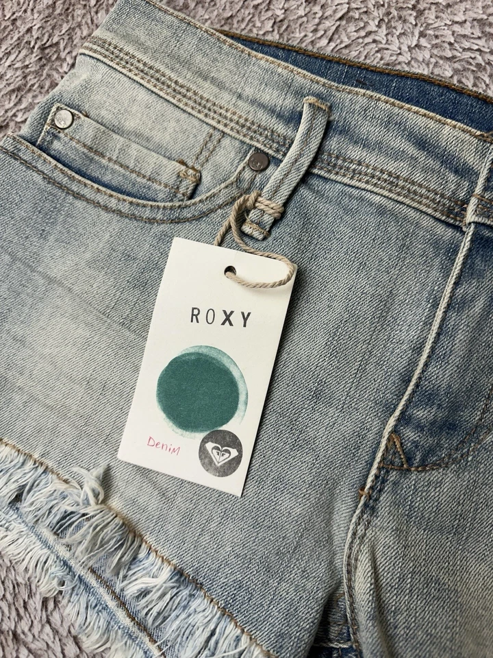Pantalones Cortos Roxy Blaze Corte Dobladillo Crudo Talla 7 Nuevos Foto 4 de 4