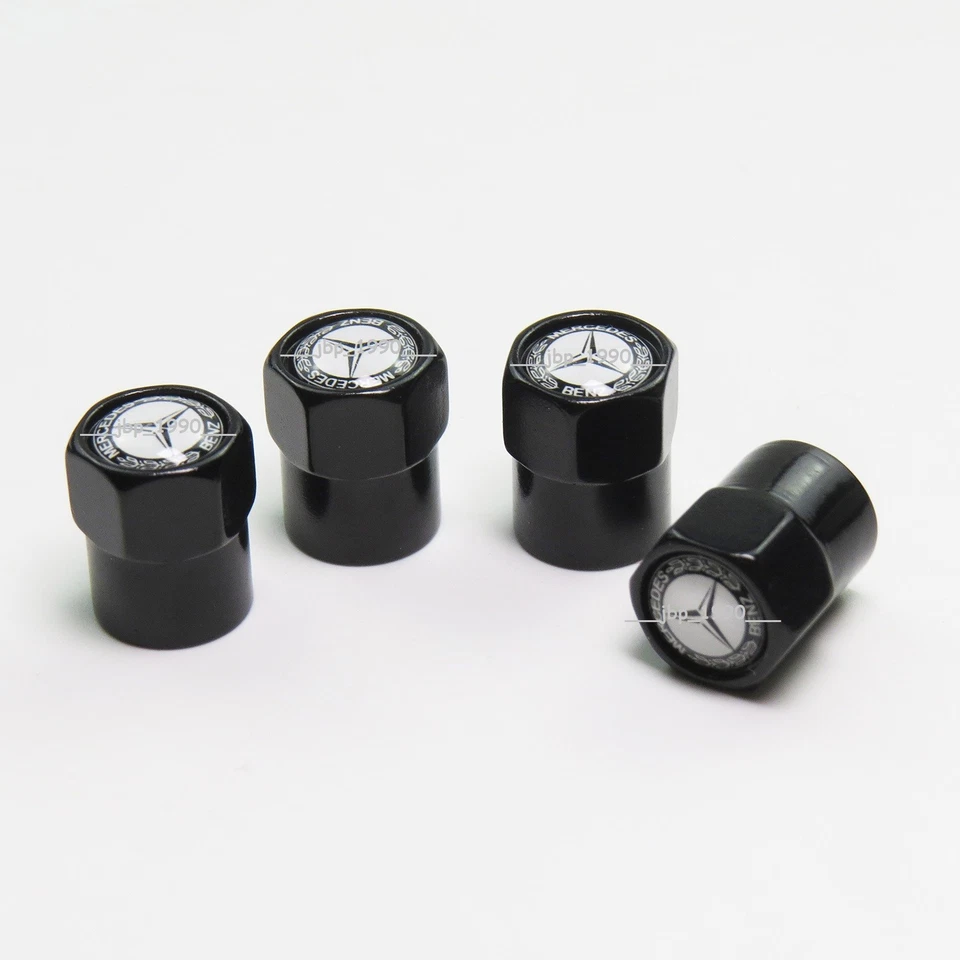 Universal Fits Mercedes Benz Tire Air Valve Stem Caps Cars, Trucks, SUVs, Vans - Image 3 of 4