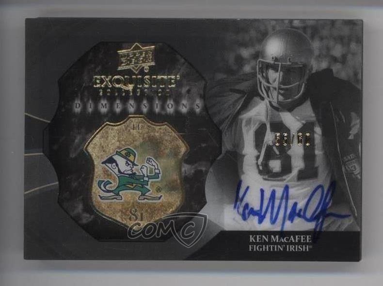 2012 Exquisite Collection Dimensions Signatures 55/60 Ken MacAfee Auto fm0