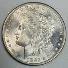 1882-S $1 Morgan Dollar 90% Silver San Francisco US Coin - LUSTER BU HIGH GRADE!