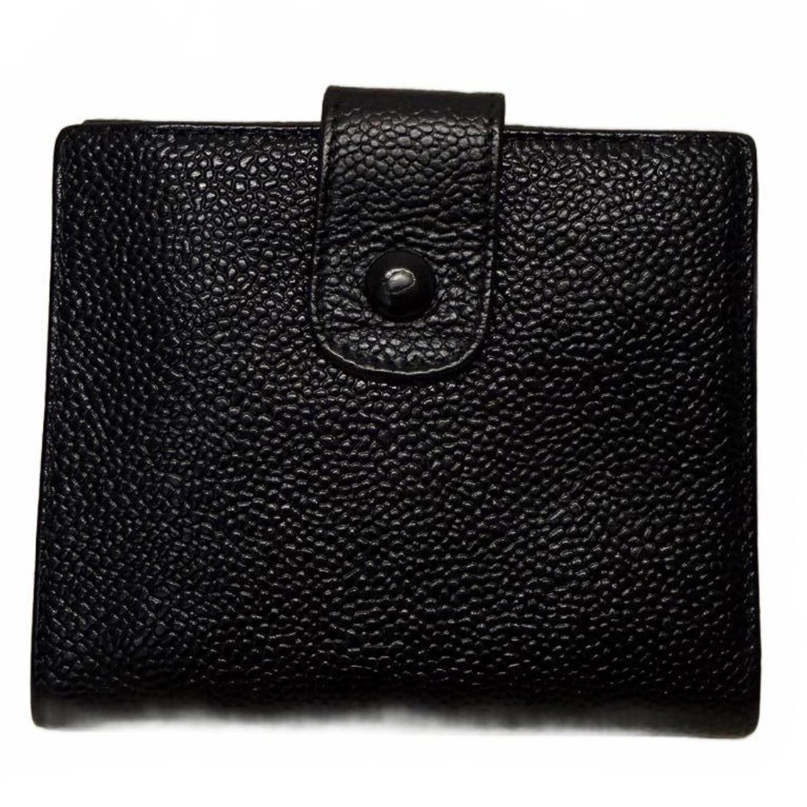 Authentic Chanel Black Leather Compact Wallet- GUC - image 2