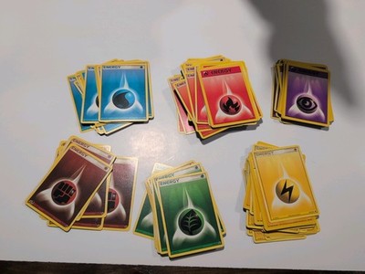 100+ Vintage Energy Cards From WOTC. Base, Base Set 2, Fossil, fire Rlg
