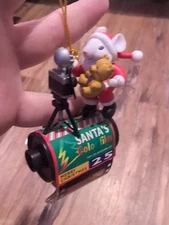 Trevo Collectible Ornament  Santa Mouse 35mm Film Cartridge Tree Charm New