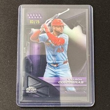 ⚙️BN 2026 TOPPS CHROME BLACK BASEBALL PURPLE REFRACTOR /75 WILLSON CONTRERAS