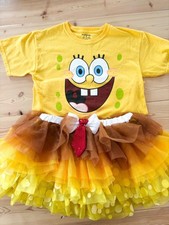 SpongeBob SquarePants 2-Piece Costume Adult Medium Tee One-Size Skirt