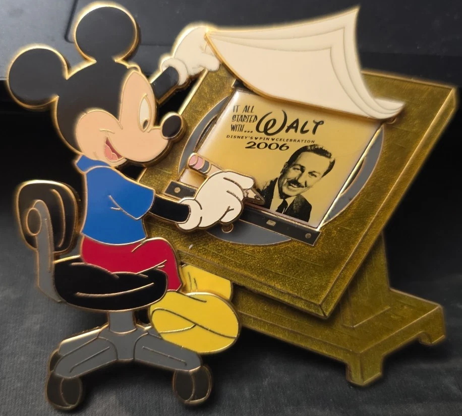 MICKEY ANIMATION DESK LTD PIN 500 “ IT ALL STARTED WITH WALT CELEBRATION” 2006