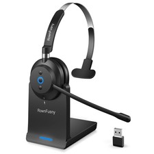 Wireless Headset with Mic for Work Computer Bluetooth Headphones with Microphone