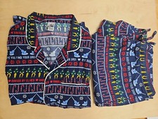 HANNA ANDERSSON ELF RAISED BY ELVES FLANNEL PAJAMA SET UNISEX ADULT XL 144