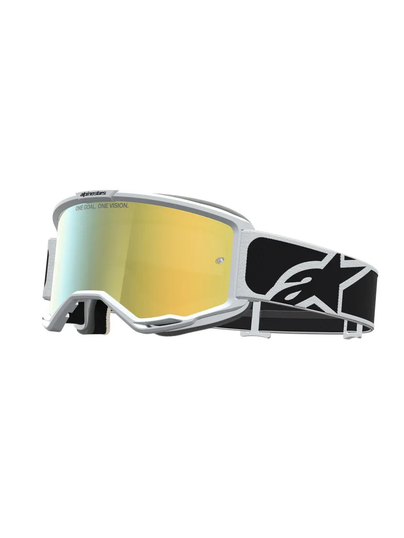 Alpinestars Men's Black/White Vision 5 Rora Mirror Motocross Goggles - Image 7