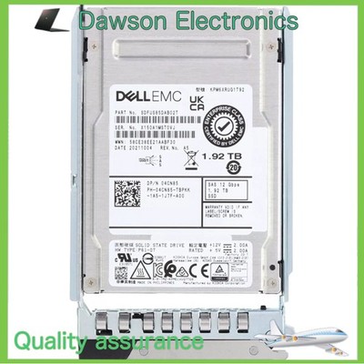 Dell TDNP7/0TDNP7 2.5'' 1.92TB 12Gbps SAS RI TLC SSD KPM5XRUG1T92 14/15/16G KIT
