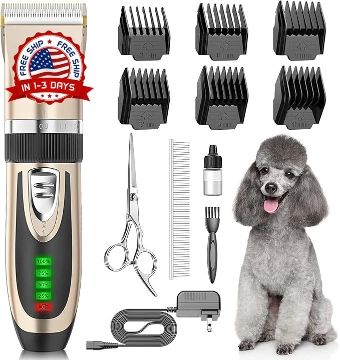 Cortadora de Pelo Cortapelos Profesional Para Perros Maquina Cortar Pet Grooming