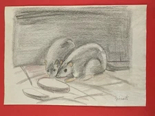 Vincent van Gogh Drawing on paper (Handmade) signed and stamped