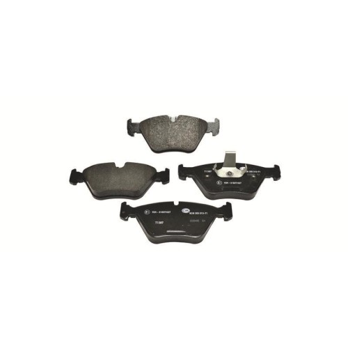 Plaquettes de frein Hella avec réduction de bruit pour freins à disque BMW