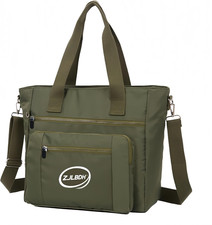 Tote Bag for Women with Compartments,Large Canvas Tote Women'S Purse Crossbody B