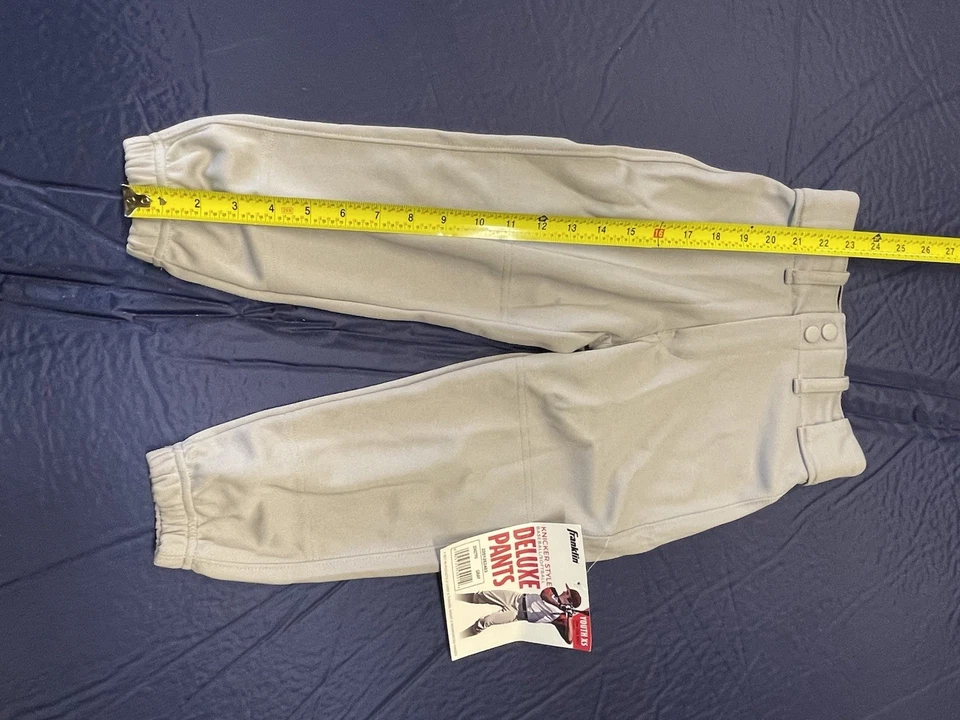 Pantalones Franklin Deluxe Juvenil Béisbol-Softbol Talla XS 4-5 Gris Nuevos Foto 3 de 4