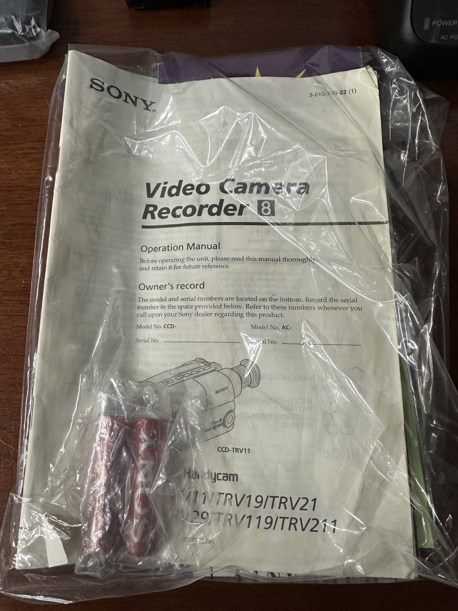 Sony Handycam CCD-TRV21 8mm Analog Camcorder for sale online | eBay